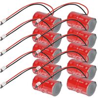 10x Lithium Batterie ER14250M DOM Protector Schließzylinder kompatibel zu 298384