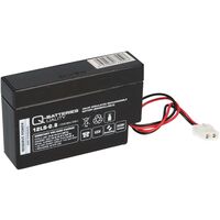 Q-Batteries 12LS-0.8 12V 0,8Ah AGM Blei-Vlies Akku mit AMP-Stecker