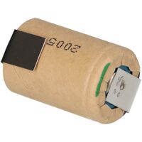Panasonic Akku 4/5 Sub-C 1,2V / 2000mAh HHR-20SCP Z Lötfahne Pappmantel
