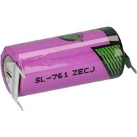 Tadiran Lithium 3,6V Batterie SL 761/PT 2/3AA - Zelle 1/2 pin +/--