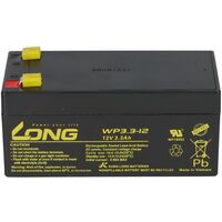 Bleiakku 12V 3,3Ah kompatibel WP3.3-12 battery AGM VdS