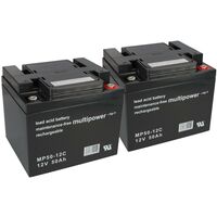 Bleiakku kompatibel E-Mobil rehaXpert 2x 12V 50Ah MP