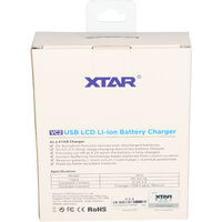 SET VC2 2-Schacht Lithium USB-Ladegerät + 2x VTC5A 18650 in Box