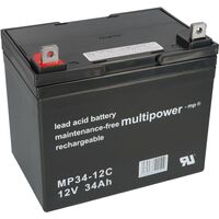Multipower Blei-Akku MP34-12C Pb 12V / 34Ah Zyklenfest