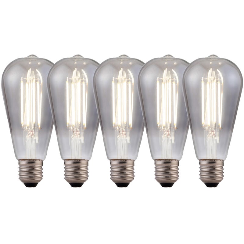 LED bulb E27 ST64 6,5 W 2,500 K amber 3step dimmer