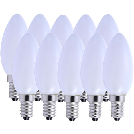 E14 led cool store white candle bulbs