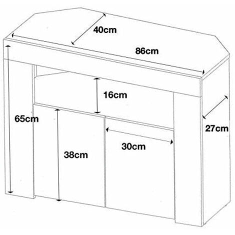 Furneo Corner TV Stand Unit Cabinet Matt & High Gloss Clifton07 Blue LED Lights