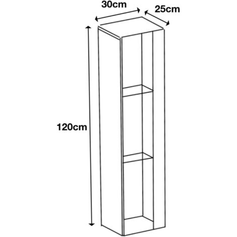 Furneo White Glass Floating Display Cabinet Tall Wall Unit Art01 White LED Lights
