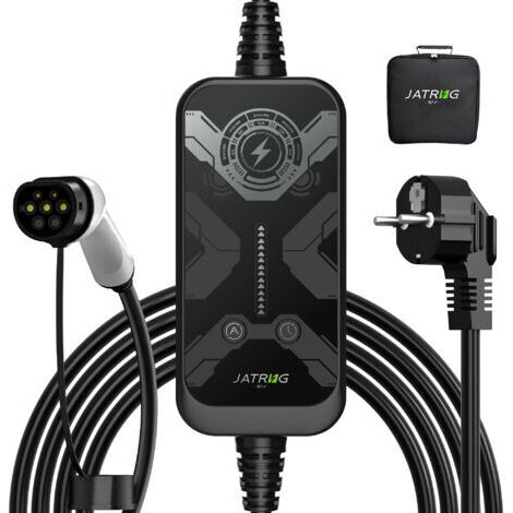 [JAMAIS UTILISÉ] JATRHG P1B EV Chargeur 5M 3.6KW-1.5KW 16A13A10A8A Type 2 station de Charge Voiture Electrique Portable Courant Commutable Voiture hybride Chargeur Rapide monophase