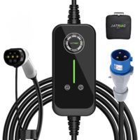 JATRHG P1 EV Chargeur 12M 7.2KW-1.5KW 32A24A16A13A10A8A Type 2 station de Charge Voiture Electrique Portable Courant Commutable Voiture hybride Chargeur Rapide monophase