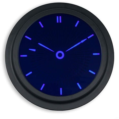 Horloge Murale Digitale Lumineuse - Bleu - Silencieuse - Ø 35,5 cm -  Carillon Big Ben