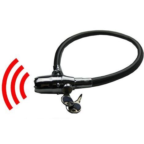 Antivol Cadenas Avec Alarme 110dB Pour Vélo Moto - Sécurité Robuste Et Puissante - Longueur 62cm Antivol Cadenas Avec Alarme 110dB Pour Vélo Moto - Sécurité Robuste Et Puissante - Longueur 62cm