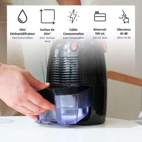 Déshumidificateur FISHTEC Capacité de 500 ml
