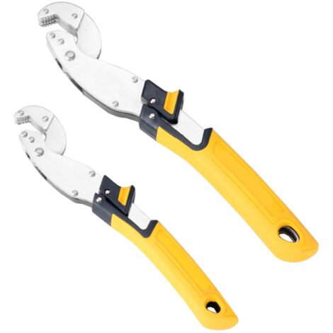 Lot de 2 Pince Multiprise FISHTEC Ø 13-24 mm - 10-19 mm Jaune (1/5)