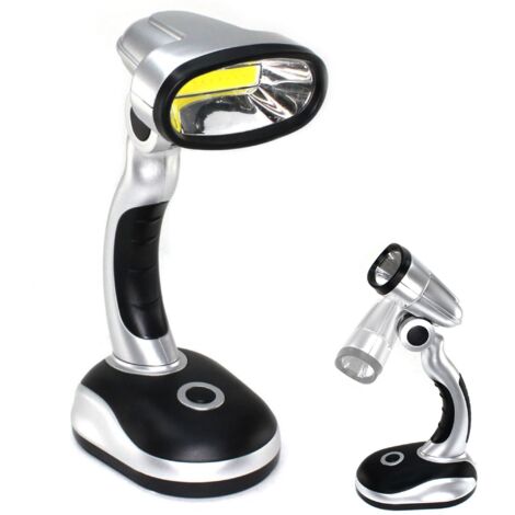 Fishtec – Lampe torche sans fil 120 lumens – Technologie COB – Inclinable 180° – Pour espaces confinés et chantiers humides