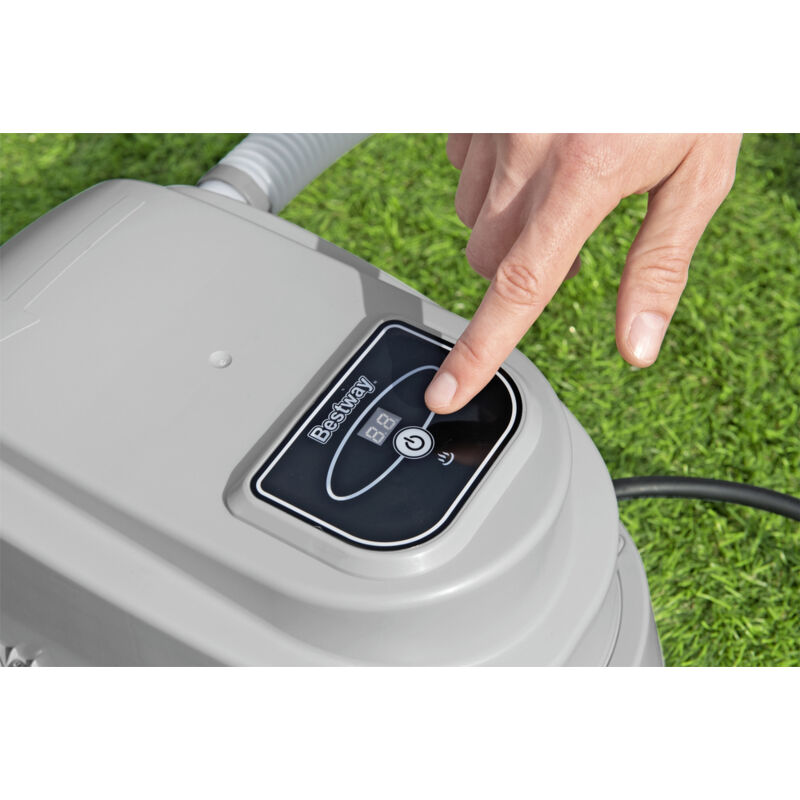 Réchauffeur électrique 3KW Pour Piscine/spa - Acier Inox 316, 48mm, Thermostat Inclus