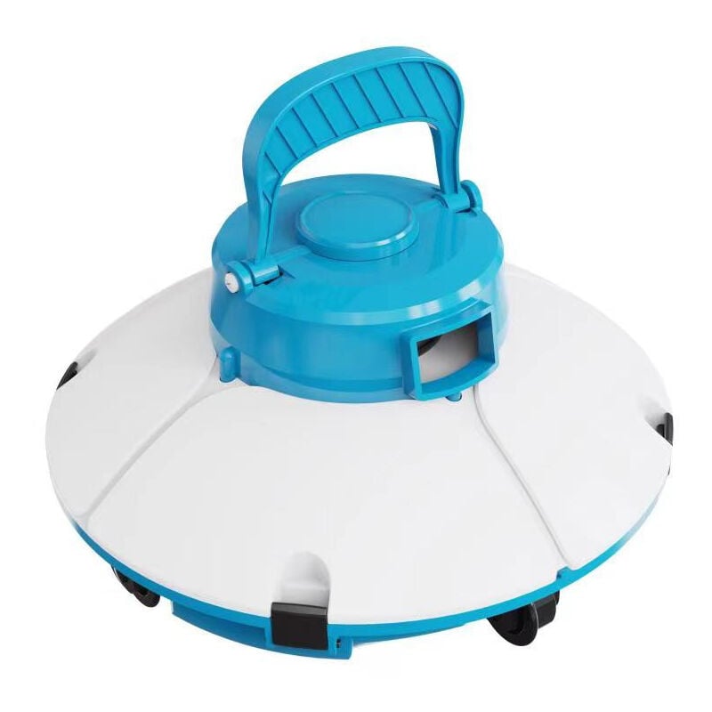 BESTWAY Robot aspirateur de piscine autonome Frisbee bleu pour piscine à  fond plat