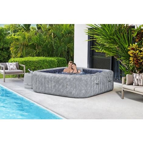 BESTWAY Spa gonflable carré Lay-Z-Spa San Francisco HydroJet Pro™ 5-7 ...