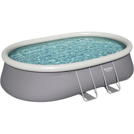 Bestway Piscine gonflable ovale Bestway Fast Set 549 x 366 x 122 cm grise