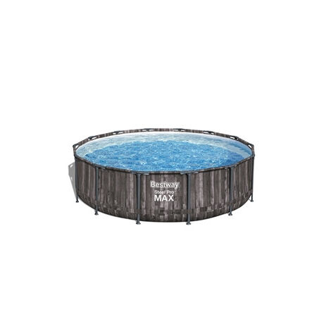 Bestway Piscine hors sol tubulaire ronde Bestway Steel Pro Max 427 x 107 cm gris clair sans accessoires
