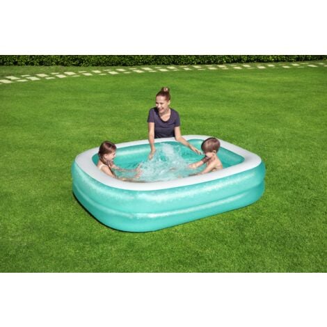 BESTWAY Piscine familiale gonflable translucide 2,00 m x 1,46 m x 48 cm