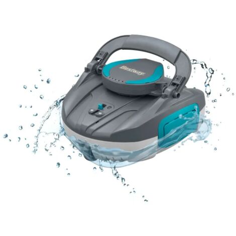 Bestway Robot piscine sans fil Cristal nettoyage fond plat 10 m² max