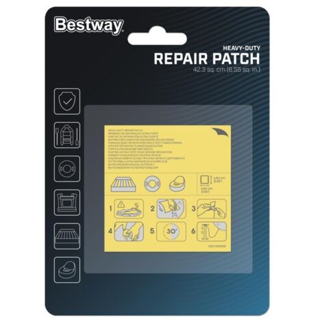Bestway Patchs de réparation auto-adhésifs pour piscine paquet de 10 Bestway (1/2)