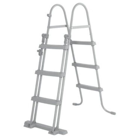 Bestway Échelle sécurisée pour piscine hors-sol jusqu'à hauteur 107 cm - 2 x 3 marches
