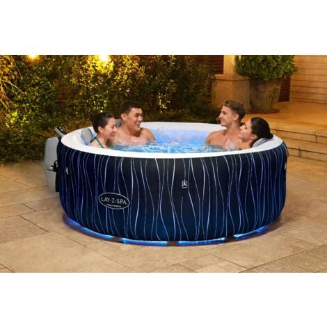 BESTWAY Spa gonflable rond Lay-Z-Spa Hollywood Airjet 4 - 6 personnes