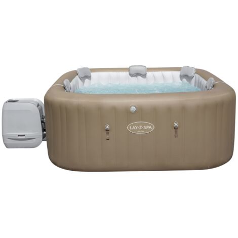 Bestway Spa gonflable carré Lay-Z-Spa Palma HydroJet Pro 5-7 personnes