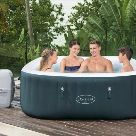 Bestway Spa gonflable carré Lay-Z-Spa Ibiza AirJet 4-6 personnes (1/10)