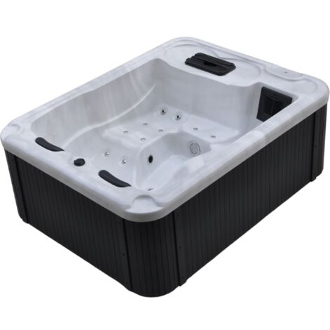 Bestway Spa acrylique rectangulaire 3 personnes 10 jets eau 14 jets air