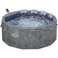 Bestway Spa semi rigide rond Lay-Z-Spa Carrara Smart AirJet Thermacore avec WiFi 4-6 personnes