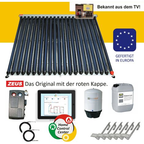 Röhrenkollektor Komplettset Solarkollektor Solaranlage Zeus Premiumset 1