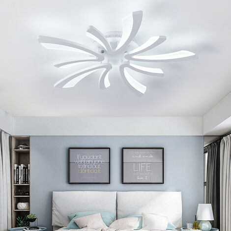 Livingandhome Modern V Shape LED Chandelier Ceiling Light , 5 Head Cool White