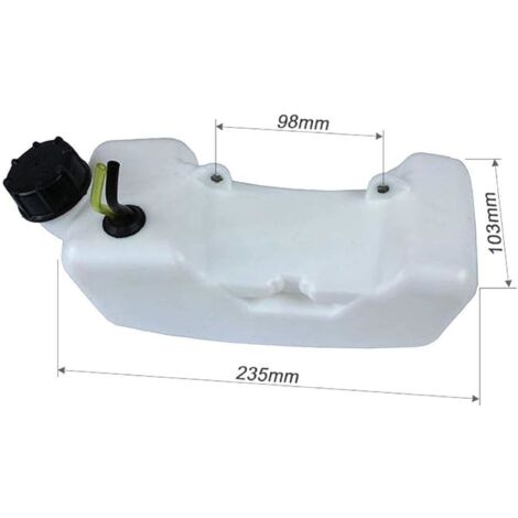 Réservoir De Carburant Compatible Débroussailleuse Timbertech MS52-2TL / MS-2TL-52 52cc - Avec Bouchon Et Manchon