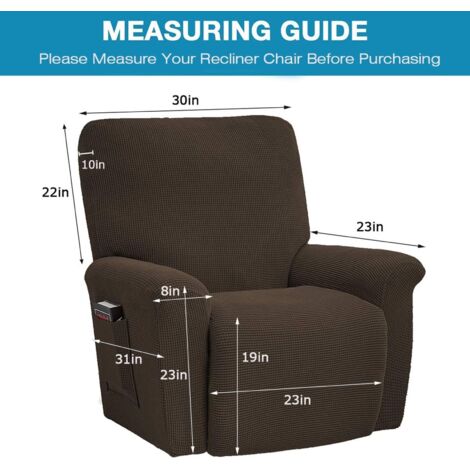 Housse Fauteuil Relax Housse D'Accoudoir De Canapé Avec Poche 1-2-3 Places Canapé Appuie-Tête Housse Protège Canapé Relax