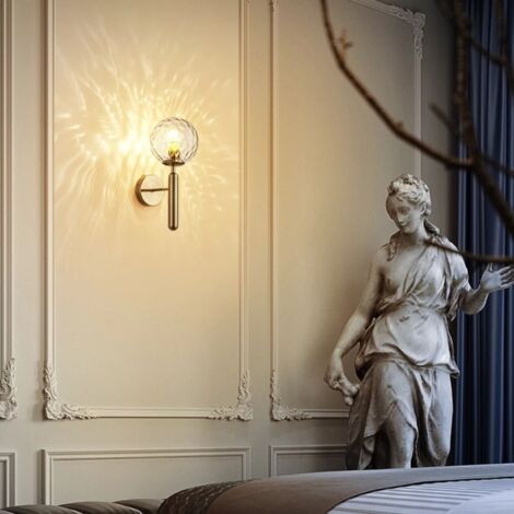 Applique Murale Boule De Verre Moderne Pour Salon Chambre Escaliers Lumière Led Nordique Chevet Applique Murale Salle De Bain Luminaires Miroir Lumière