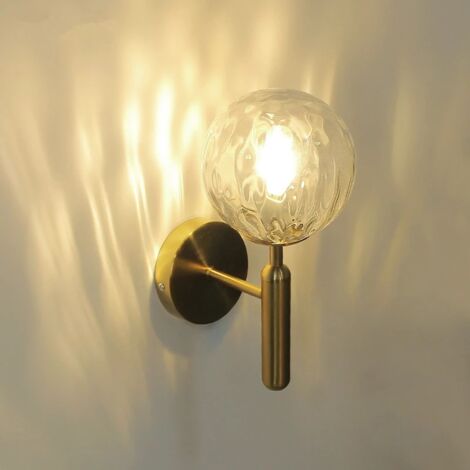 Applique Murale Boule De Verre Moderne Pour Salon Chambre Escaliers Lumière Led Nordique Chevet Applique Murale Salle De Bain Luminaires Miroir Lumière