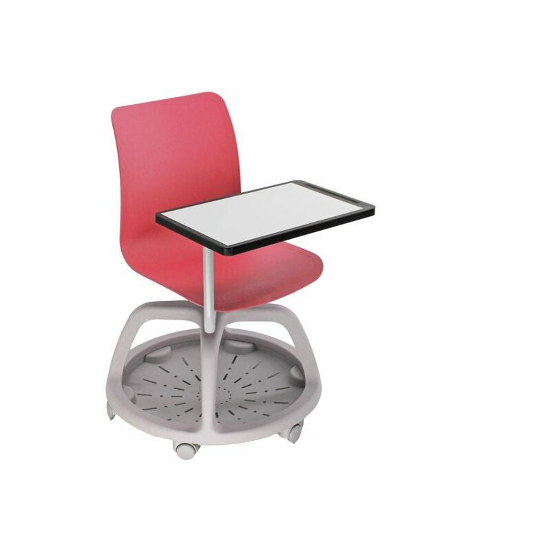 SILLA DIDÁCTICA UNISIT CON ESCRITORIO PARA USO ESCOLAR ROJA