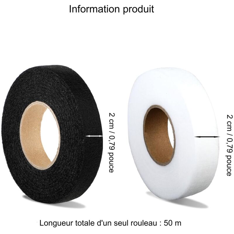 Ruban Thermocollant 20 Mm X 64 M – Pour Ourlets Sans Couture (Rideaux, Pantalons, Jeans) – Fixation Rapide Au Fer à Repasser - 3