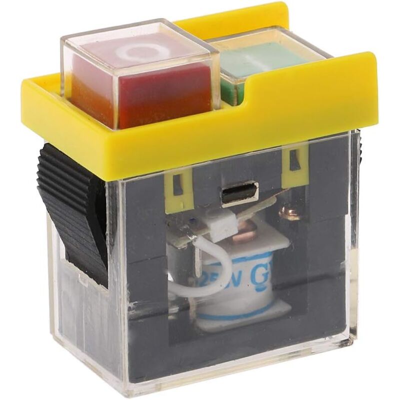 Interrupteur à Bouton-poussoir Magnétique étanche KJD17 - 5 Broches, 220-240V, IP55 Pour Sécurité Machines