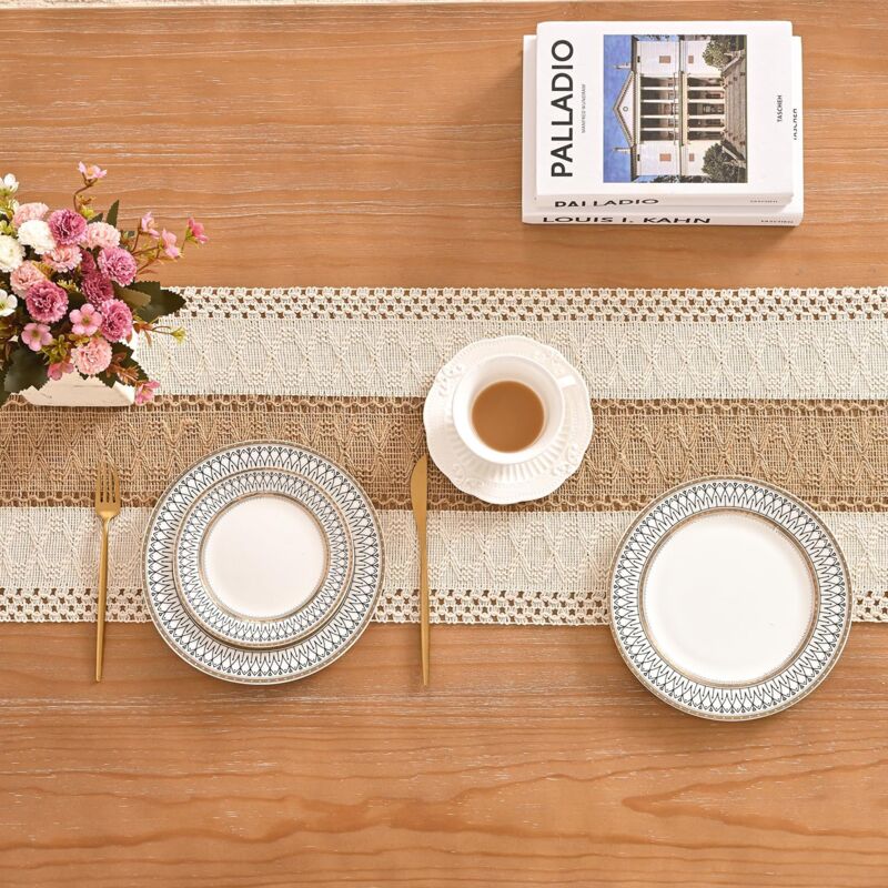 Chemin de Table Boho Chemin Table 30X180cm Coton et Lin Ferme Rustique Vintage Chemin de Table Bleu Foncé Coutures Bicolores pour la Décoration de Table, les Fêtes de Fin D'Année et les Chemin de Table Boho Chemin Table 30X180cm Coton et Lin Ferme Rustique Vintage Chemin de Table Bleu Foncé Coutures Bicolores pour la Décoration de Table, les Fêtes de Fin D'Année et les