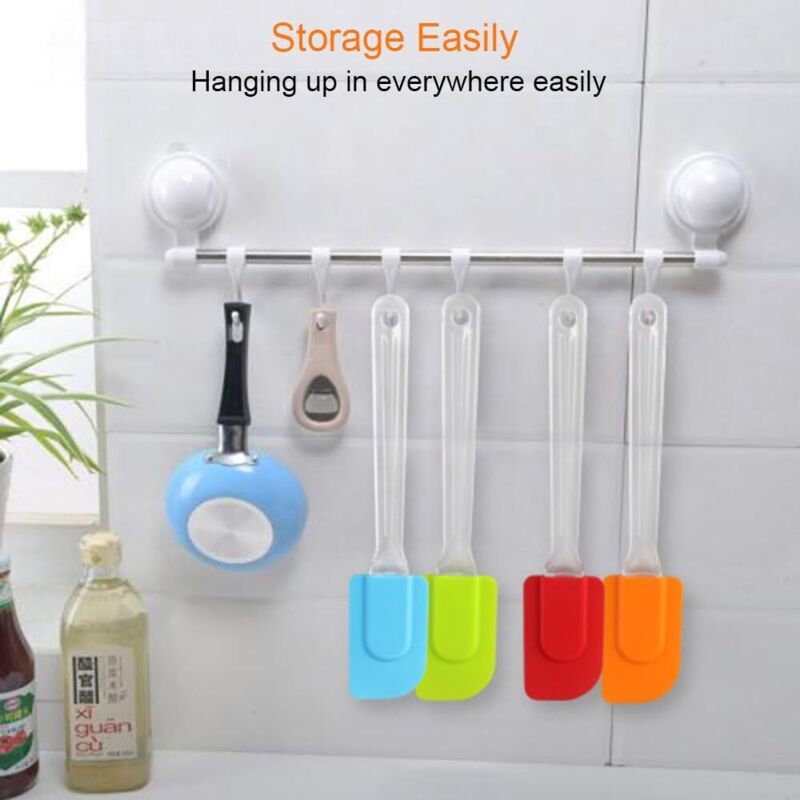 Set De 3 Spatules En Silicone Résistantes à La Chaleur - Grattoirs Flexibles Antiadhésifs Pour Pâtisserie & Cuisine