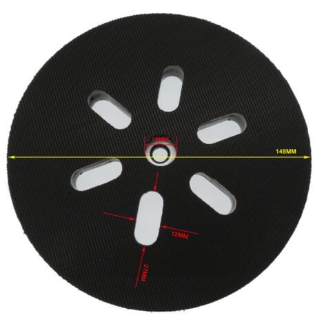 Plateau de ponçage de 150 mm - Pour ponceuse excentrique Bosch GEX 150 AC, PEX 15 AE, GEX 150 Turbo - 150 mm avec vis W