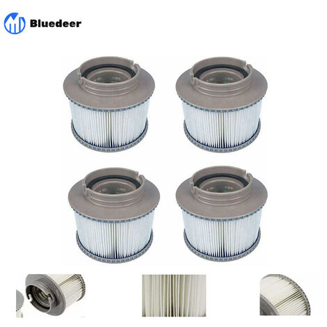MSPA FD2089 de Rechange de Filtre pour Tous Les modèles Whirlpool Spas Swimming Piscine,Cartouches filtrantes avec Filet pour MSpa Les spas Bubble Spa (4 pièces) (1/5)