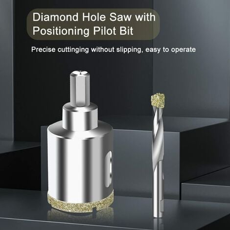 foret mèche Diamant Ø 12 mm - Carrelage Verre Grès cérame - Scie cloche  Trépan