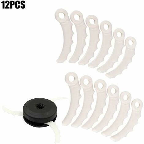 Lot de 12 lames de rechange pour débroussailleuse Makita 198426-9 198383-1 DUR368AZ DUR369AZ DUR368LZ