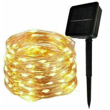 Guirlande Lumineuse Solaire,  30M 300 LED Exterieur Étanche Lampe Solaire  (Blanc Chaud) (1/5)