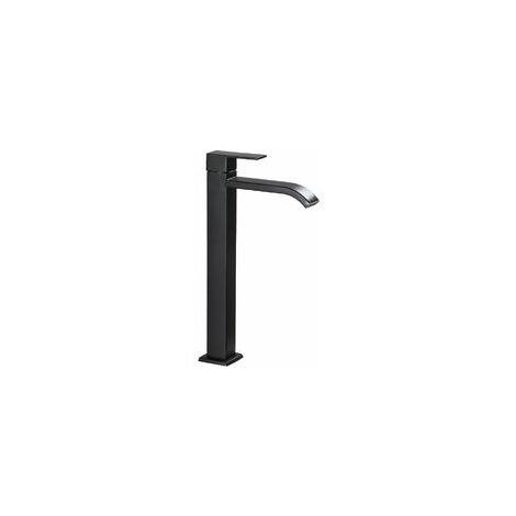 Robinet Lavabo Noir, Haut Mitigeur Vasque à Poser Salle de Bain, Chaude et Froide Réglable de Mitigeur Lavabo (1/5)